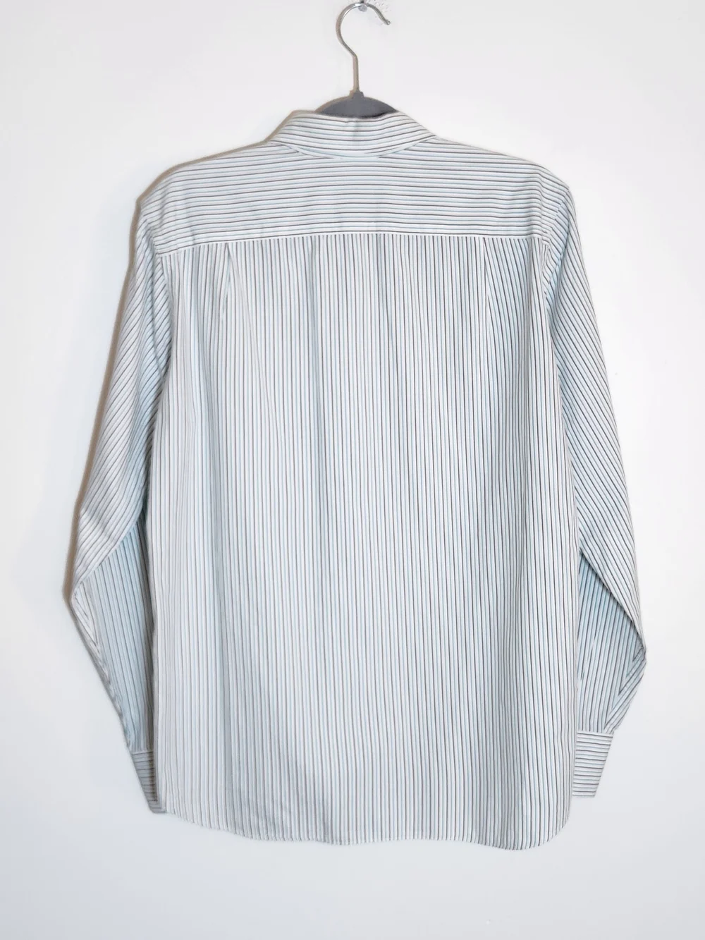J. Crew Washed Casual Blue and Black Stripe Button Up Shirt Size Small